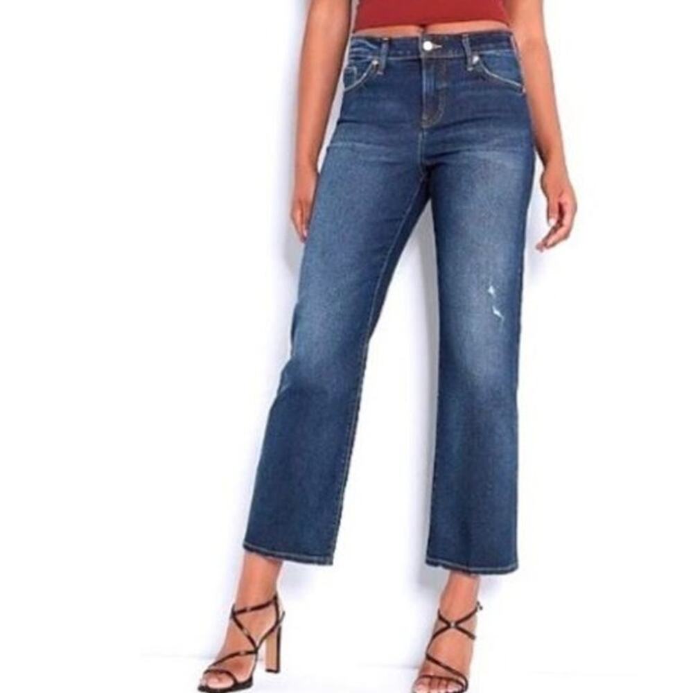 EXPRESS | 90s Ankle Boot Mid Rise| Medium Wash| Denim Jeans | Size 16R